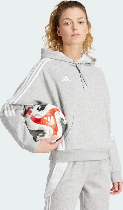 adidas Tiro 24 Sweat Hoodie medium grey heather/white (Damen)