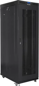 Lanberg 19" Rackschrank 42HE, freistehend, V2, Gitternetztür, IP20, RAL 9004, 1000mm tief