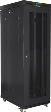 Lanberg 19" Rackschrank 42HE, freistehend, V2, Gitternetztür, IP20, RAL 9004, 1000mm tief