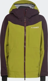 adidas Terrex 3-Layer Post-Consumer Snow Skijacke shadow maroon/pulse olive (Damen)