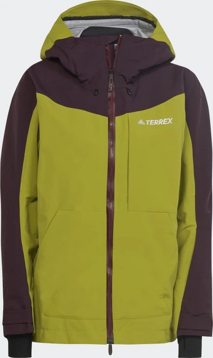adidas Terrex 3-Layer Post-Consumer Snow Skijacke shadow maroon/pulse olive (Damen)
