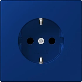 Jung SCHUKO-Steckdose, 16 A 250 V ~, Schraubklemmen, Duroplast lackiert, Serie LS, bleu outremer foncé