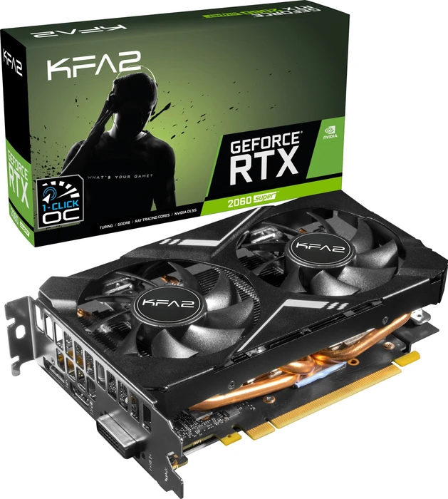 KFA2 GeForce RTX 2060 SUPER Mini (1-Click OC), 8GB GDDR6, DVI, HDMI, DP