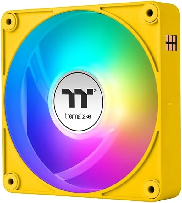 Thermaltake CT120 EX ARGB Sync Reverse Bumblebee, gelb/weiß, 120mm, 3er-Pack