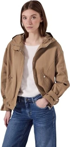 Street One Studio Parka mit Kapuze Jacke creamy brown (Damen)