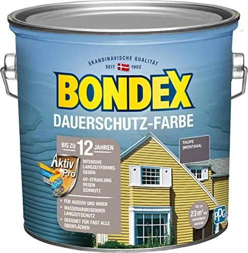 Bondex Dauerschutz-Farbe Holzschutzmittel, 2.5l