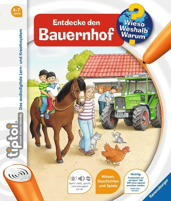Ravensburger tiptoi Buch: Wieso? Weshalb? Warum? 1: Entdecke den Bauernhof