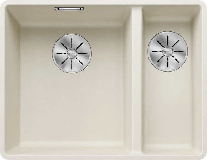 Blanco Subline 340/160-F InFino Becken links softweiß
