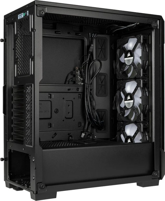 Corsair iCue 220T RGB, schwarz, Glasfenster