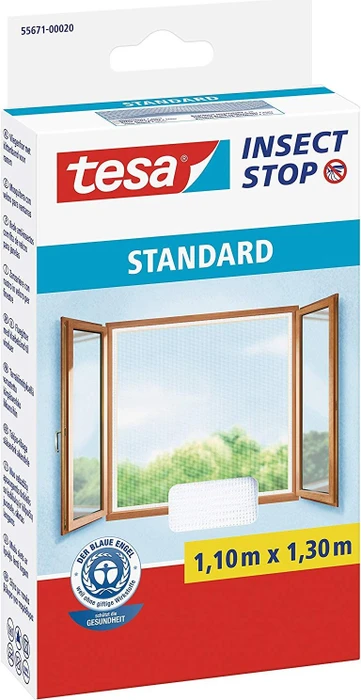 tesa Insect Stop Standard Fliegengitter 110x130cm weiß (55671-00020-03)