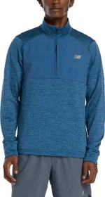 New Balance Athletics Heat Grid 1/2 Zip Funktionsshirt langarm dark shoreline blue heather (Herren)