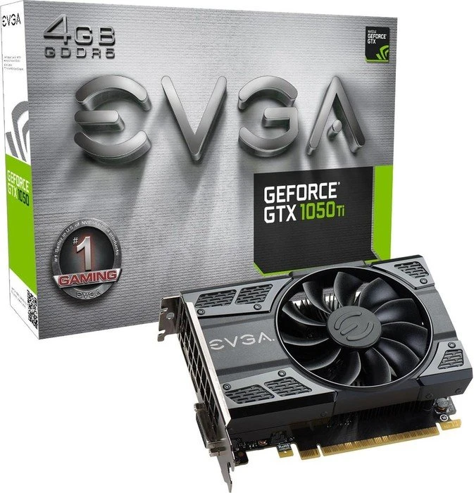 EVGA GeForce GTX 1050 Ti Gaming, 4GB GDDR5, DVI, HDMI, DP