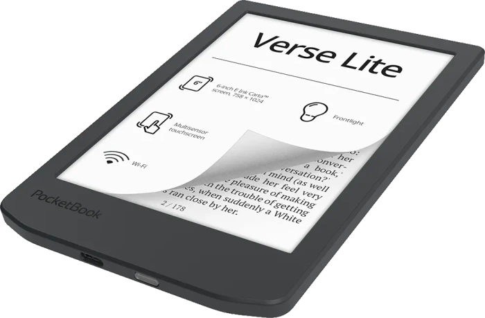 PocketBook Verse Lite, Midnight Grey, 8GB Flash