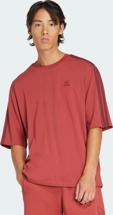 adidas Adicolor Oversized T-Shirt kurzarm preloved ruby (Herren)
