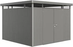 Biohort HighLine H6 Gerätehaus mit Doppeltür quarzgrau-metallic
