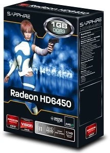 Sapphire Radeon HD 6450, 512MB DDR3, VGA, DVI, HDMI, lite retail