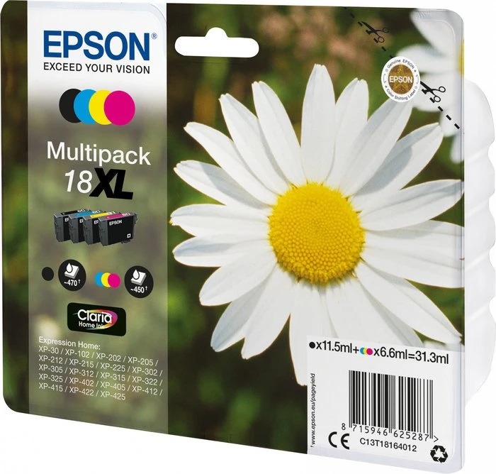 Epson Tinte 18XL hohe Kapazität Multipack