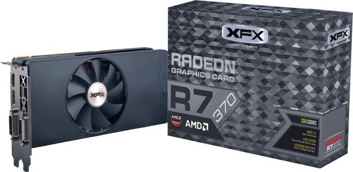 XFX Radeon R7 370 Core Edition, 2GB GDDR5, 2x DVI, HDMI, DP