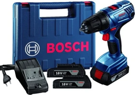 Bosch Professional GSR 180-LI Akku-Bohrschrauber inkl. Koffer + 2 Akkus 2.0Ah