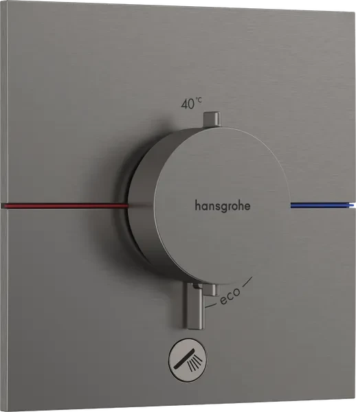 Hansgrohe ShowerSelect Comfort E Thermostat Unterputz für 1 Verbraucher und einen zusätzlichen Abgang brushed black chrome