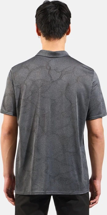 Odlo Ascent Chill-Tec Poloshirt kurzarm black melange (Herren)