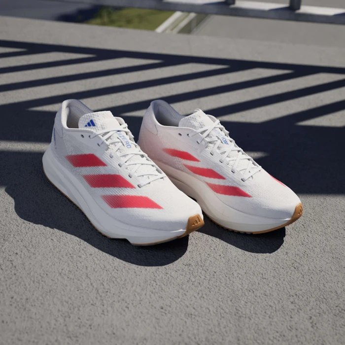 adidas Adizero SL2 cloud white/pure ruby/royal blue (Damen)