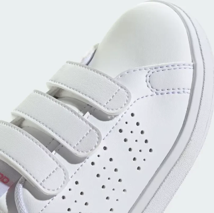 adidas Advantage Base 2.0 cloud white/bliss pink/core black (Junior)