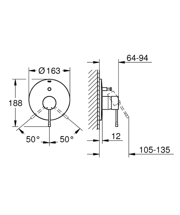 Grohe Essence Einhand-Wannenarmatur warm sunset