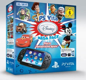 Sony PlayStation Vita Wi-Fi + 3G - Mega Pack Bundle Disney schwarz