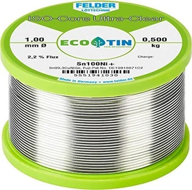 Felder ISO-Core Ultra-Clear Sn100Ni+ Lötzinn 1mm, 500g