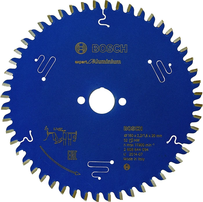 Bosch Professional Expert for Aluminium Kreissägeblatt 80Z, 250x2x30mm, 1 Stück