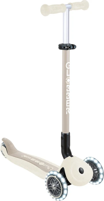 Globber Go Up Active Lights Ecologic Kickboard coconut white
