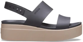 Crocs Brooklyn Low Wedge black/mushroom (Damen)