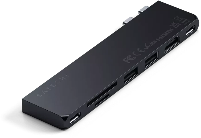 Satechi Pro Hub Slim Adapter, Midnight, 2x USB4 [Stecker]