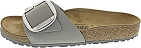 Birkenstock Madrid Big Buckle Nubukleder dove gray (Damen)