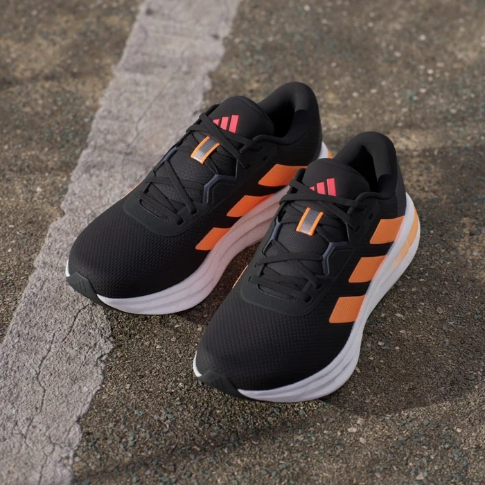 adidas Galaxy 7 core black/lucid orange/lucid red (Herren)