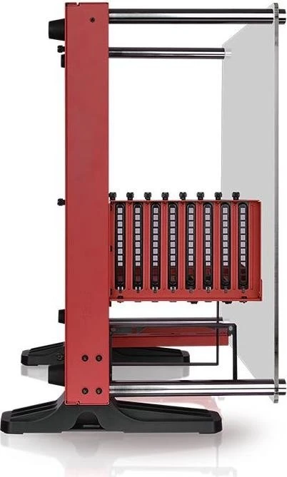 Thermaltake Core P3 Tempered Glass Red Edition, weiß, Glasfenster