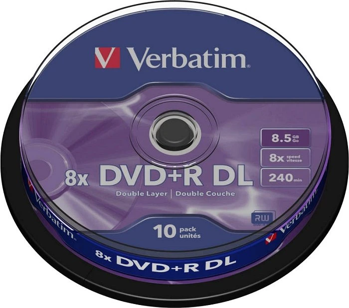 Verbatim DVD+R 8.5GB, 8x, 10er Spindel