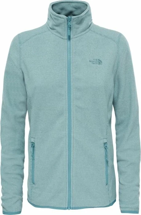 The North Face 100 Glacier Full Zip Funktionsjacke trellis green stripe (Damen)