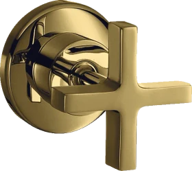Hansgrohe AXOR Citterio Absperrventil Unterputz mit Kreuzgriff polished gold optic