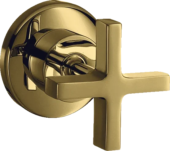 Hansgrohe AXOR Citterio Absperrventil Unterputz mit Kreuzgriff polished gold optic