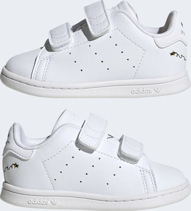 adidas Stan Smith cloud white/green/shock purple (Junior)