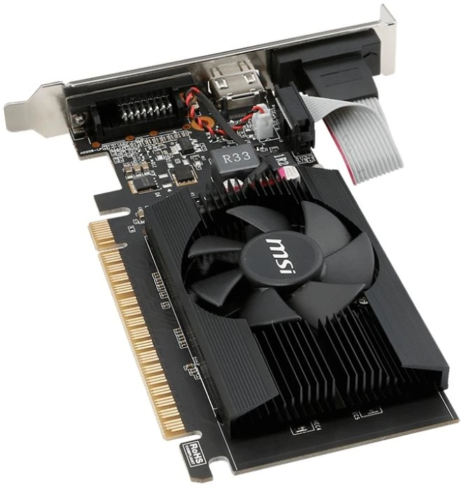 MSI GeForce GT 720, N720-1GD3LP, 1GB DDR3, VGA, DVI, HDMI