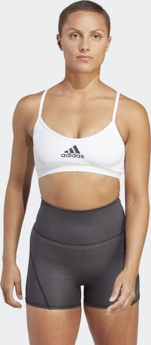 adidas AEROREACT Training Light-Support Sport-BH white/black (Damen)