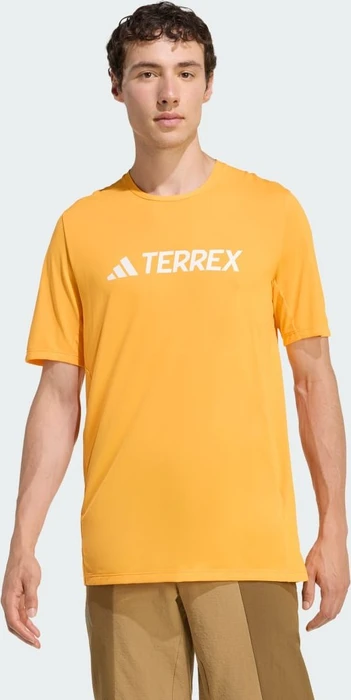 adidas Terrex Multi Climacool Logo Tech Funktionsshirt kurzarm pure tangerine (Herren)