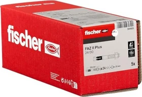 fischer FAZ II Plus 24/30 gvz Bolzenanker, M24, 5 Stück
