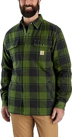 Carhartt Relaxed Fit Heavyweight Flannel Sherpa Lined Hemd langarm chive (Herren)