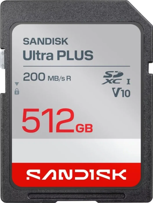 SanDisk Ultra PLUS R200 512GB, UHS-I U1, Class 10