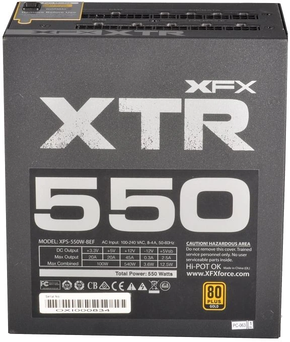 XFX XTR Series 550W, ATX 2.31