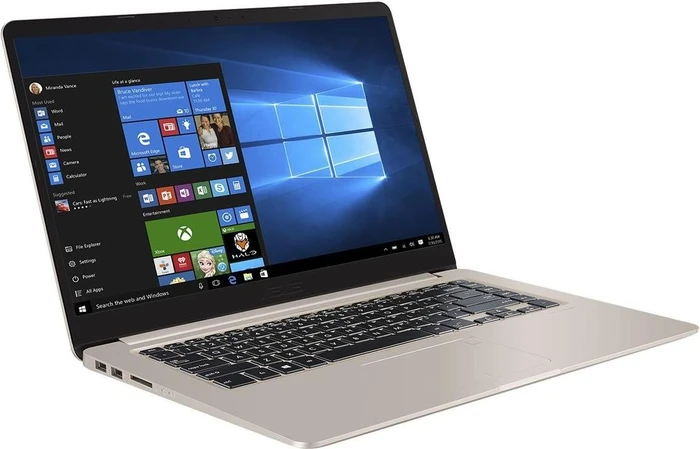 ASUS VivoBook S15 S510UA-BQ156T, Icicle Gold, Core i5-7200U, 8GB RAM, 128GB SSD, 1TB HDD, DE